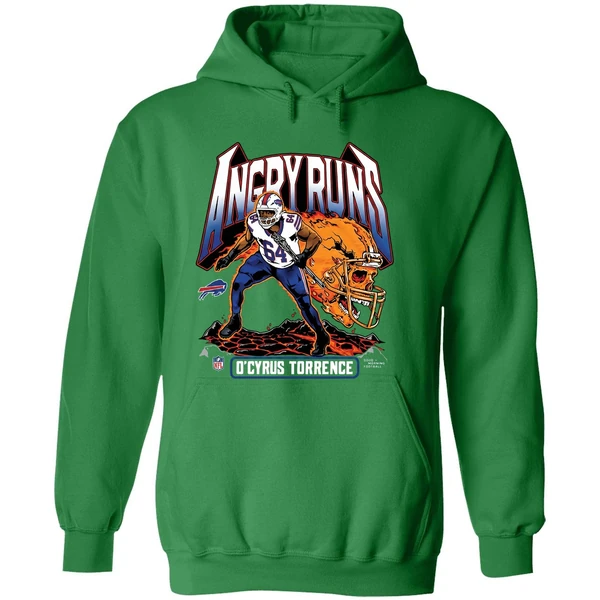 Ocyrus Torrence Buffalo Bills Angry Runs 2025 Hoodie - Image 2