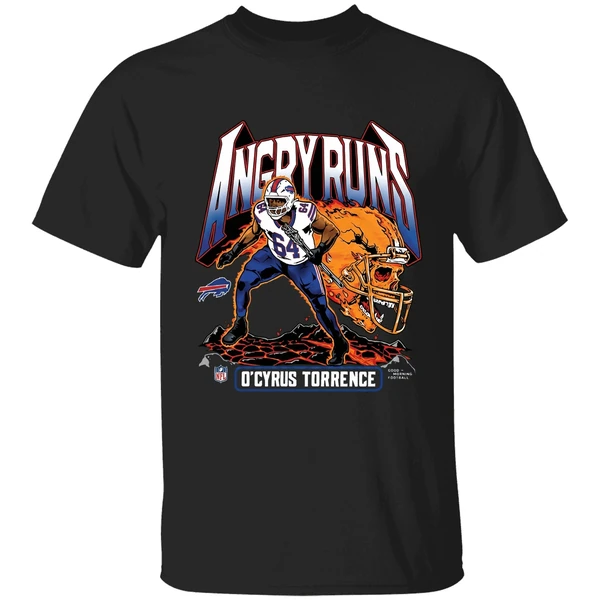 Ocyrus Torrence Buffalo Bills Angry Runs 2025 Shirt