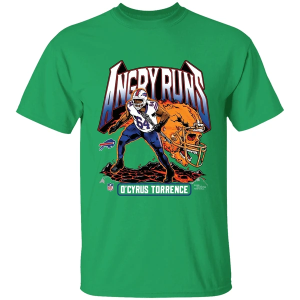 Ocyrus Torrence Buffalo Bills Angry Runs 2025 Shirt - Image 2