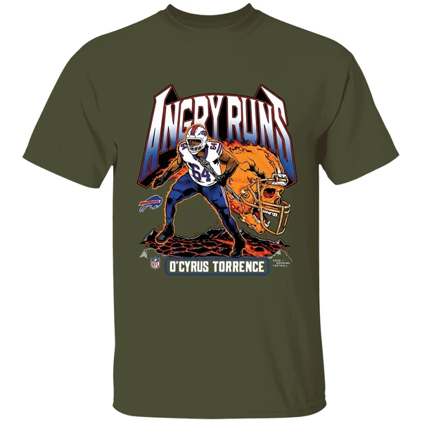 Ocyrus Torrence Buffalo Bills Angry Runs 2025 Shirt - Image 4