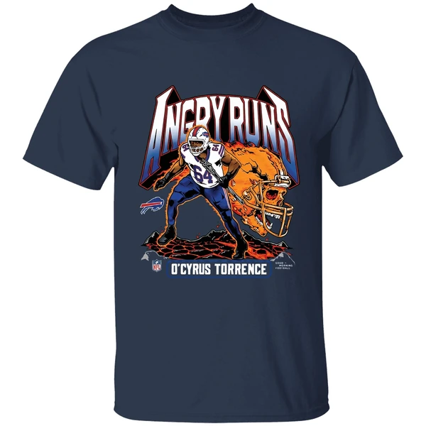 Ocyrus Torrence Buffalo Bills Angry Runs 2025 Shirt - Image 5