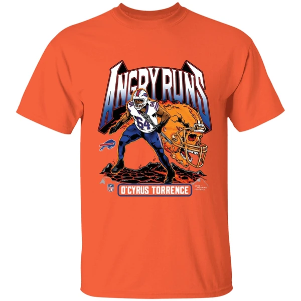 ocyrus torrence buffalo bills angry runs 2025 shirt orange