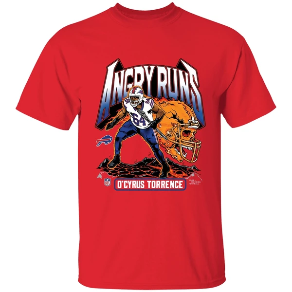 Ocyrus Torrence Buffalo Bills Angry Runs 2025 Shirt - Image 7