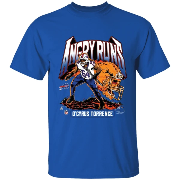 Ocyrus Torrence Buffalo Bills Angry Runs 2025 Shirt - Image 8