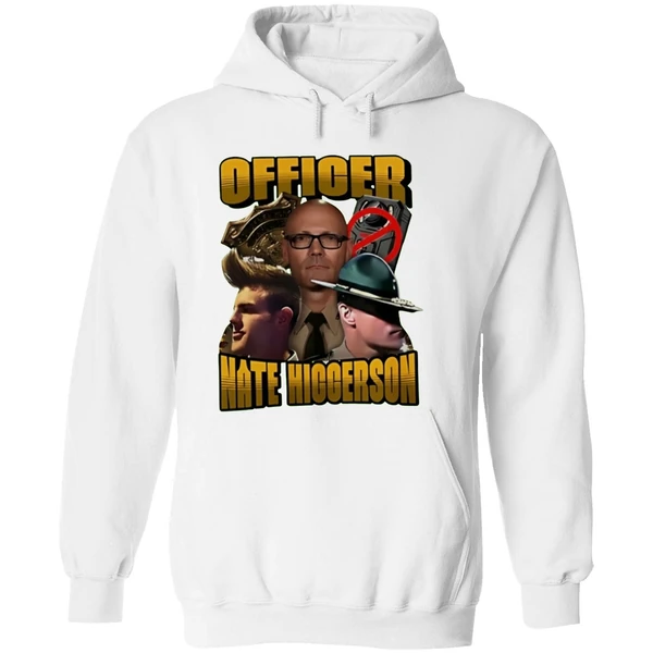 Officer Nate Higgerson Graphic Vintage Hoodie - Image 8
