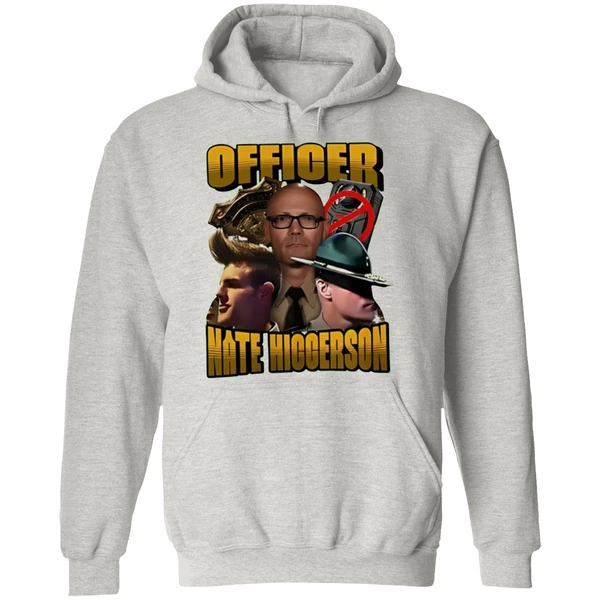 Officer Nate Higgerson Graphic Vintage Hoodie - Image 9