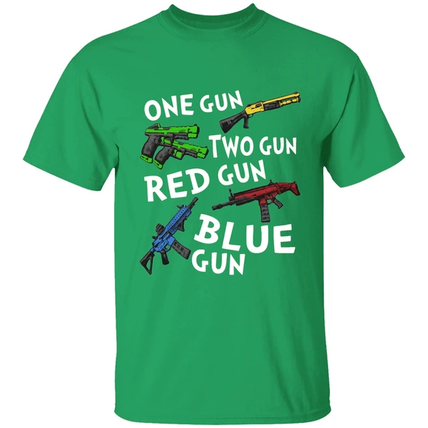 One Gun Two Gun Red Gun Blue Gun Shirt