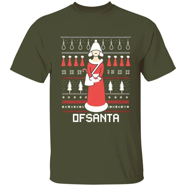 Ofsanta Santas Handmaid Dfsanta Christmas Shirt - Image 3