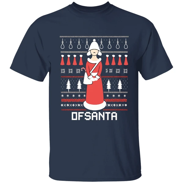 Ofsanta Santas Handmaid Dfsanta Christmas Shirt - Image 4