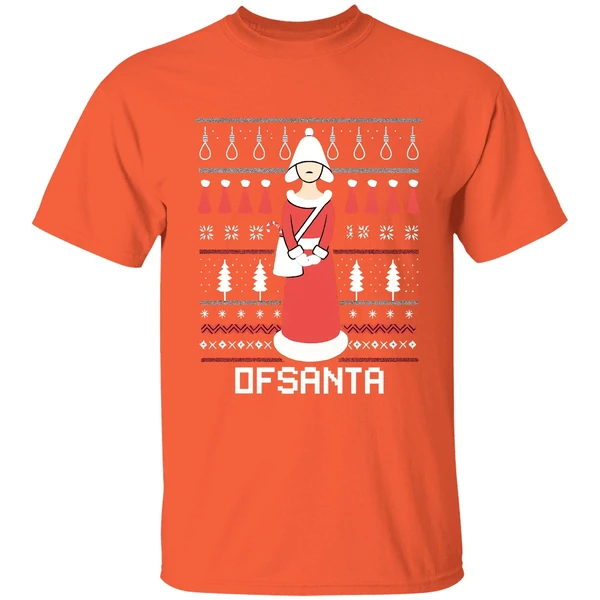Ofsanta Santas Handmaid Dfsanta Christmas Shirt - Image 5
