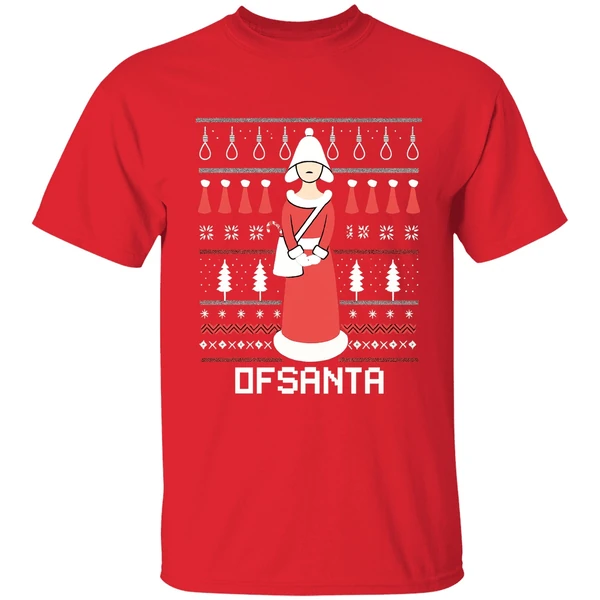 Ofsanta Santas Handmaid Dfsanta Christmas Shirt - Image 6