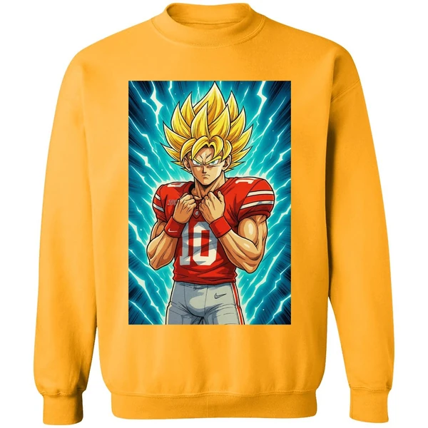 Ohio State Buckeyes 10 Julian Sayin Super Sayin X Super Saiyan Dragon Ball Sweashirt - Image 2