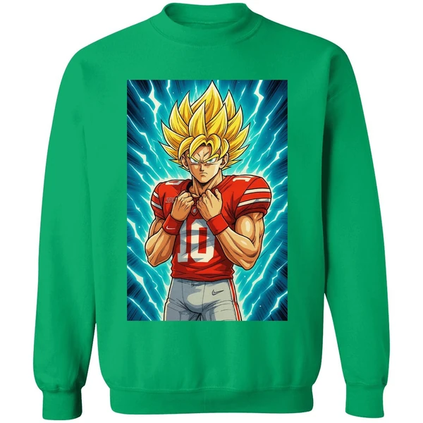 Ohio State Buckeyes 10 Julian Sayin Super Sayin X Super Saiyan Dragon Ball Sweashirt - Image 3