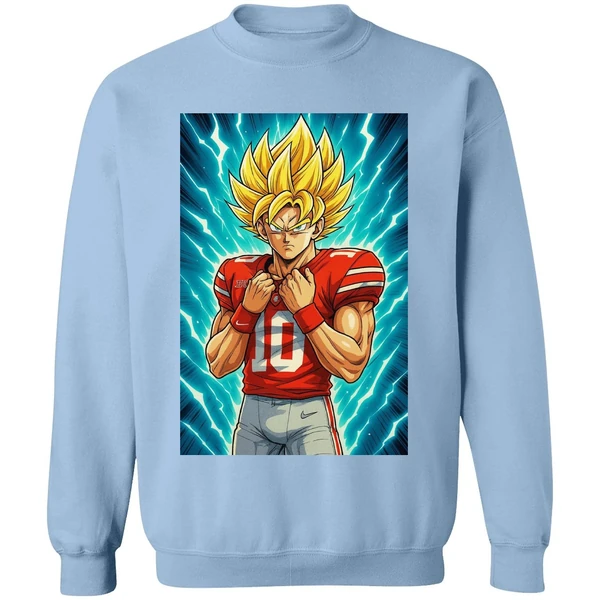 Ohio State Buckeyes 10 Julian Sayin Super Sayin X Super Saiyan Dragon Ball Sweashirt - Image 4