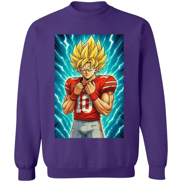 Ohio State Buckeyes 10 Julian Sayin Super Sayin X Super Saiyan Dragon Ball Sweashirt - Image 7