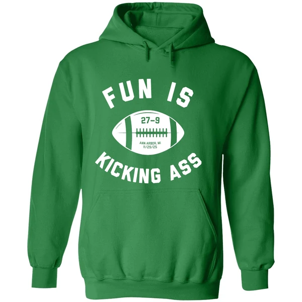 Ohio State Buckeyes Beat Michigan Fun Is Kicking Ass Hoodie - Image 2