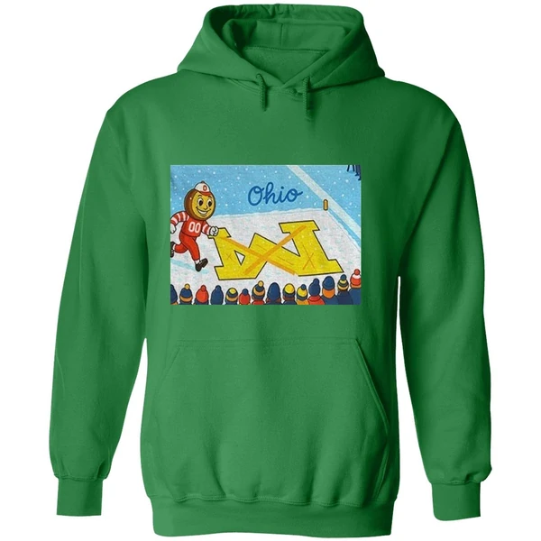 Ohio State Buckeyes Football Brutus Snow Beat Michigan Wolverines Hoodie - Image 2
