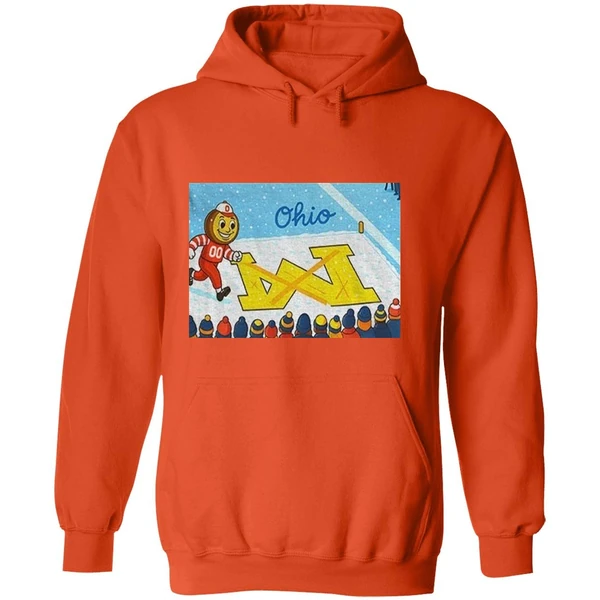 Ohio State Buckeyes Football Brutus Snow Beat Michigan Wolverines Hoodie - Image 6