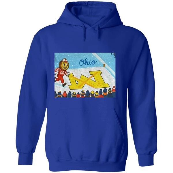 Ohio State Buckeyes Football Brutus Snow Beat Michigan Wolverines Hoodie - Image 7
