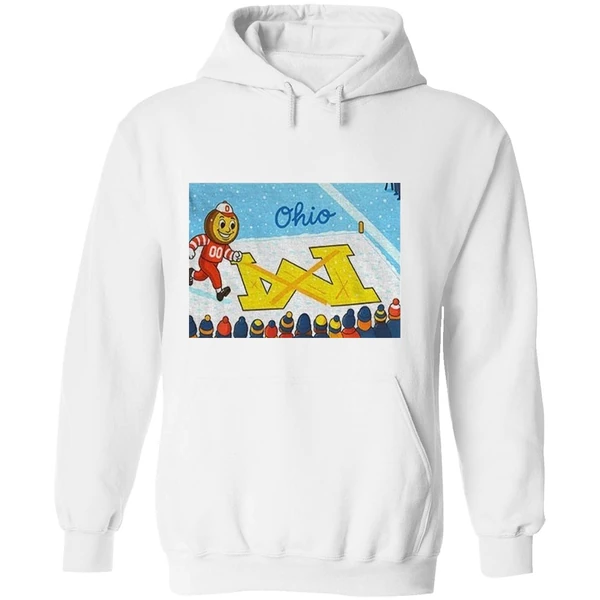 Ohio State Buckeyes Football Brutus Snow Beat Michigan Wolverines Hoodie - Image 8