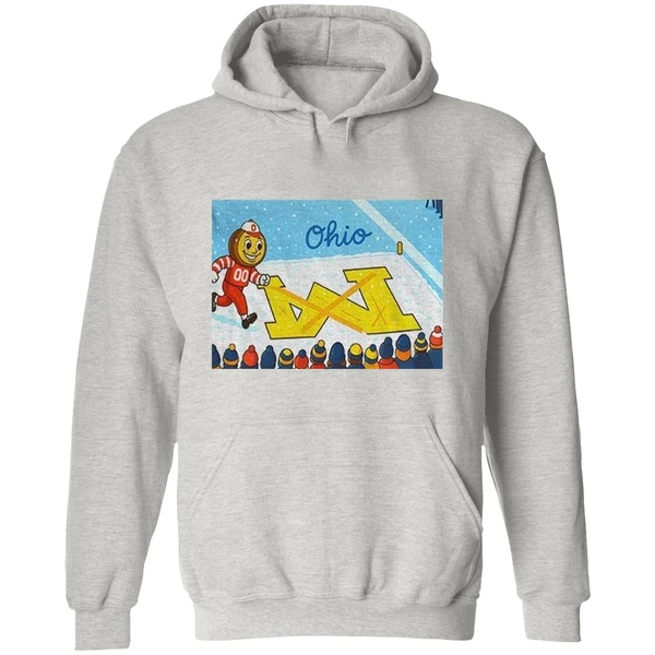 Ohio State Buckeyes Football Brutus Snow Beat Michigan Wolverines Hoodie - Image 9
