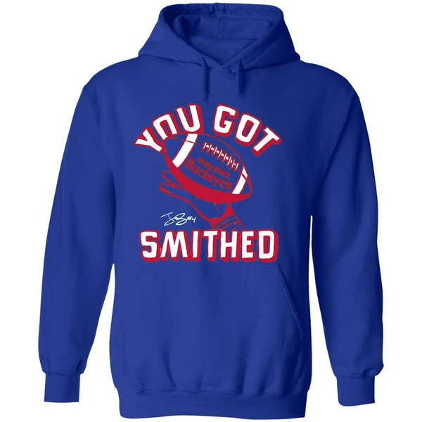 Ohio State Buckeyes Jeremiah Smith You Got Smithed Hoodie - Image 7