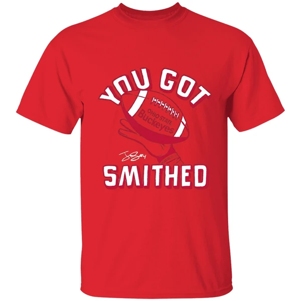 Ohio State Buckeyes Jeremiah Smith You Got Smithed Shirt - Image 4