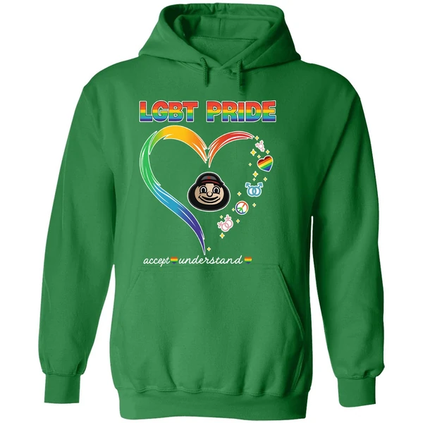 Ohio State Buckeyes Lgbt Pride 2025 National Coming Out Day Logo Hoodie - Image 2