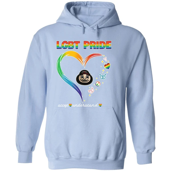 Ohio State Buckeyes Lgbt Pride 2025 National Coming Out Day Logo Hoodie - Image 4