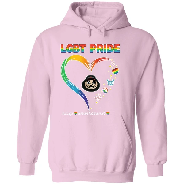 Ohio State Buckeyes Lgbt Pride 2025 National Coming Out Day Logo Hoodie - Image 5