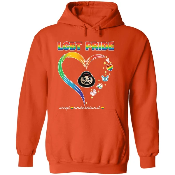 Ohio State Buckeyes Lgbt Pride 2025 National Coming Out Day Logo Hoodie - Image 6