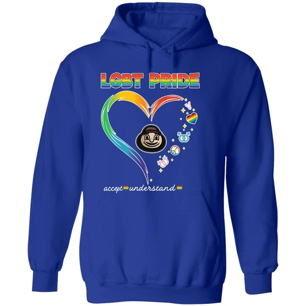 Ohio State Buckeyes Lgbt Pride 2025 National Coming Out Day Logo Hoodie - Image 7