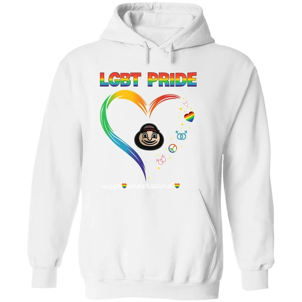 Ohio State Buckeyes Lgbt Pride 2025 National Coming Out Day Logo Hoodie - Image 8