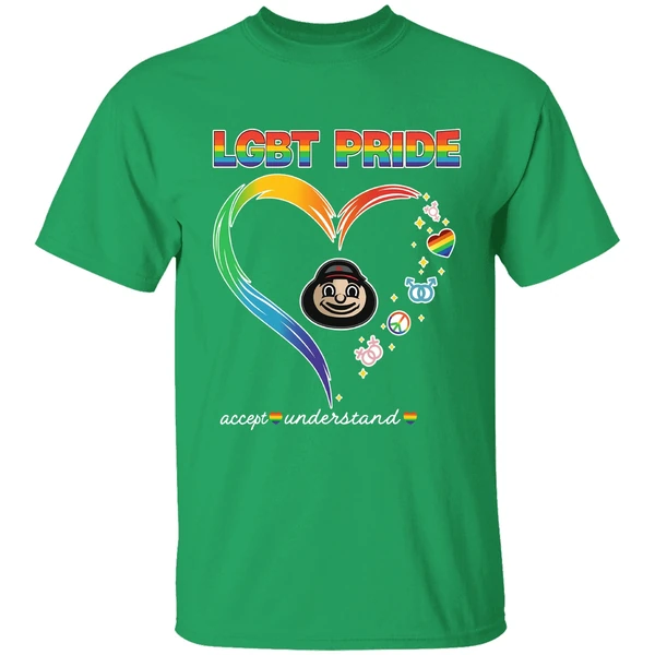 Ohio State Buckeyes Lgbt Pride 2025 National Coming Out Day Logo Shirt - Image 2