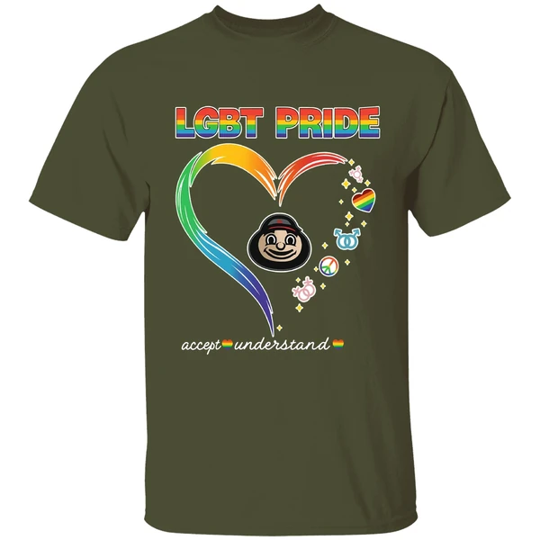 Ohio State Buckeyes Lgbt Pride 2025 National Coming Out Day Logo Shirt - Image 4