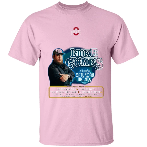 Ohio State Buckeyes Luke Combs My Kinda Saturday Night Tour Shirt - Image 3