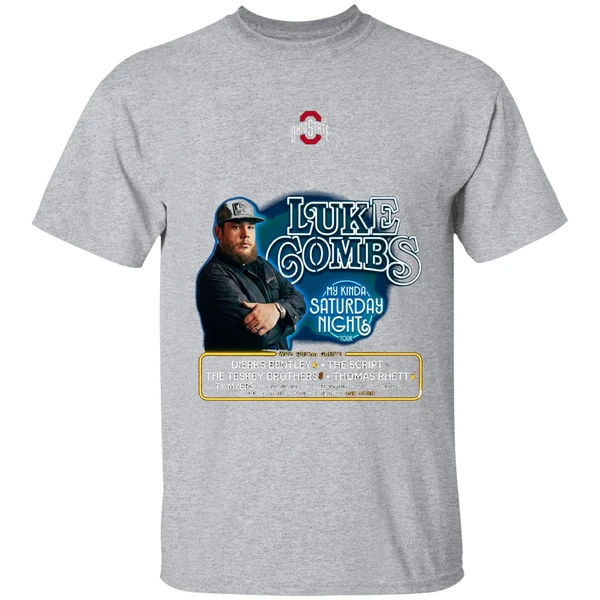 Ohio State Buckeyes Luke Combs My Kinda Saturday Night Tour Shirt - Image 9