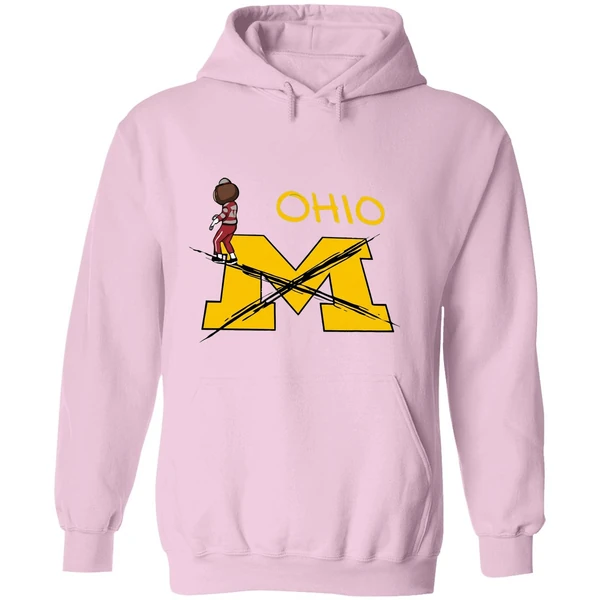 Ohio State Buckeyes Mascot Brutus Crossing Out M In Michigan Wolverines Hoodie - Image 5