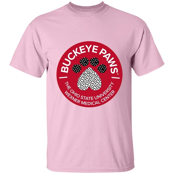 ohio state buckeyes paws the ohio state university wexner medical center shirt lightpink