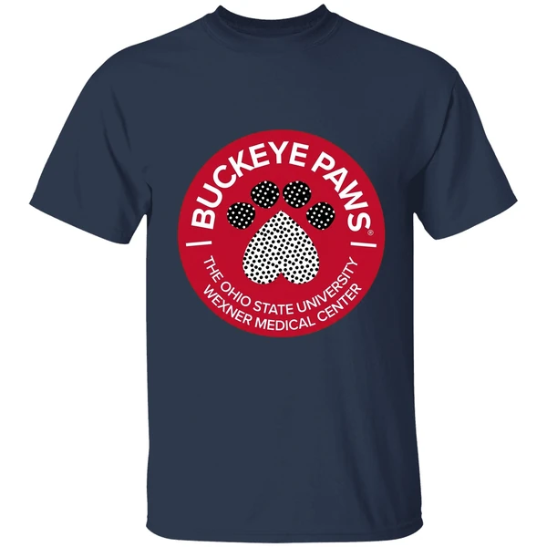 ohio state buckeyes paws the ohio state university wexner medical center shirt navy