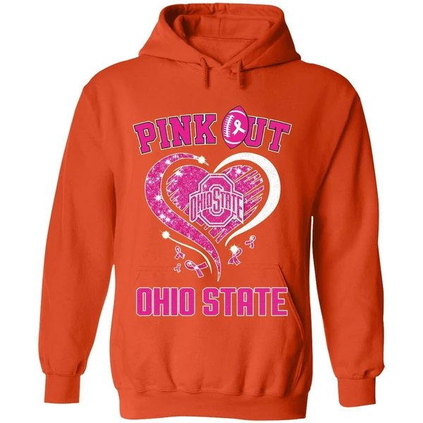 Ohio State Buckeyes Pink Out Ncaa Pink Ribbon Hoodie - Image 6
