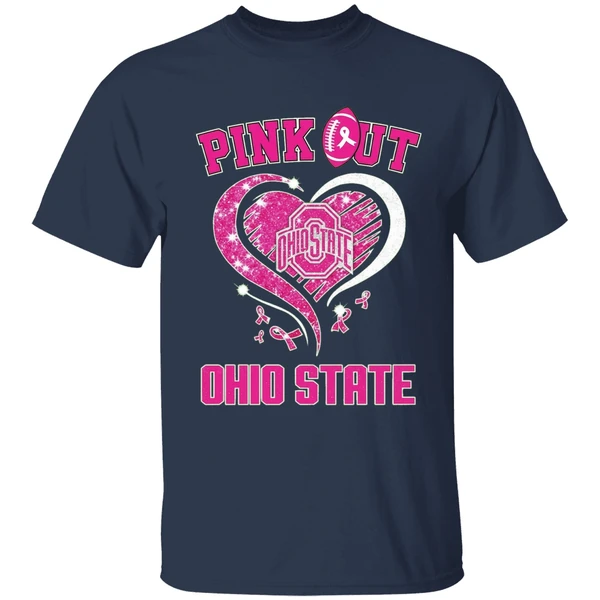 Ohio State Buckeyes Pink Out Ncaa Pink Ribbon Shirt - Image 4