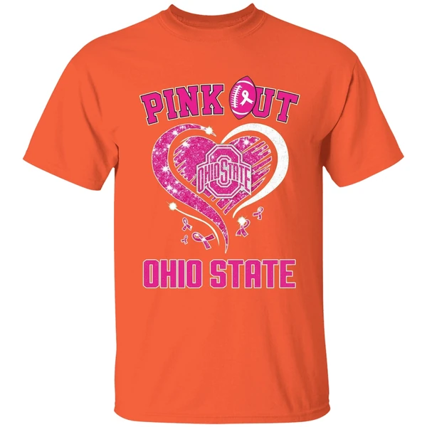 Ohio State Buckeyes Pink Out Ncaa Pink Ribbon Shirt - Image 5