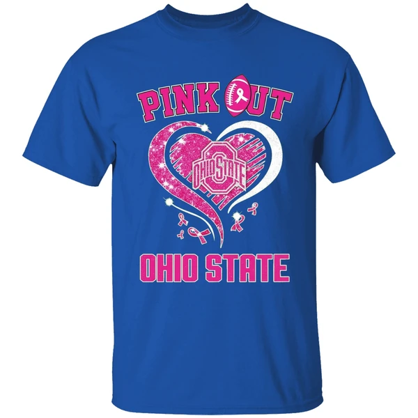 Ohio State Buckeyes Pink Out Ncaa Pink Ribbon Shirt - Image 7