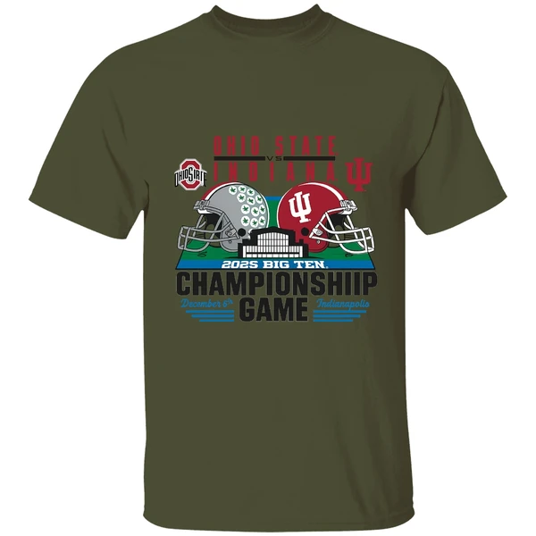 ohio-state-vs-indiana-2025-big-ten-championship-game-shirt-militarygreen