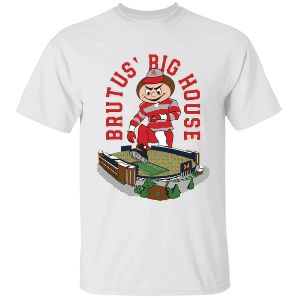 Ohios Brutus Big House Pocket Two Sided Shirt