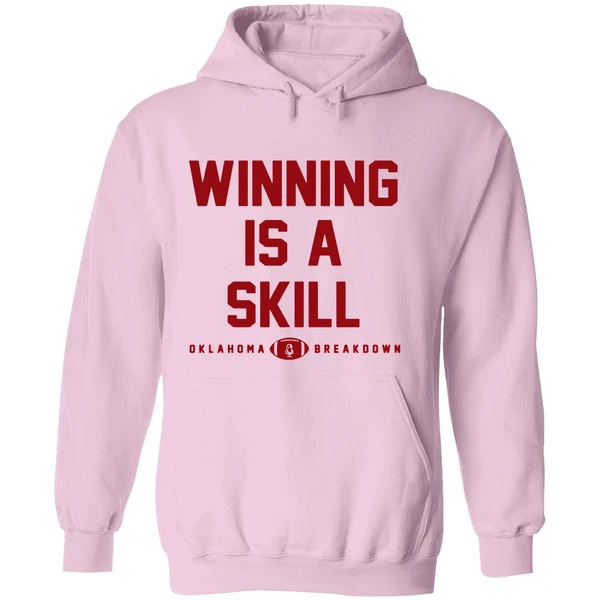 Oklahoma Breakdown Football Winning Is A Skill Hoodie - Image 5
