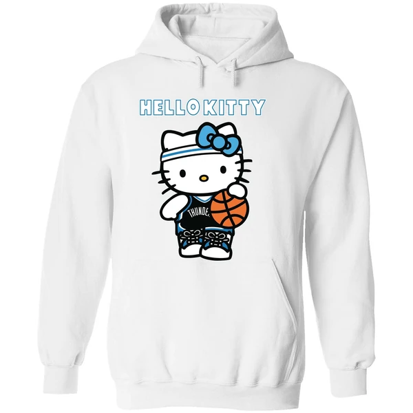 Oklahoma City Thunder 2025 Hello Kitty Hoodie - Image 8