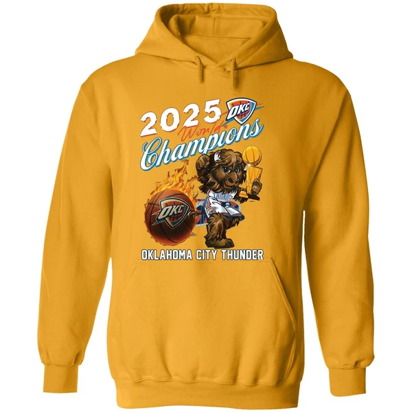 Oklahoma City Thunder 2025 World Champions Hoodie