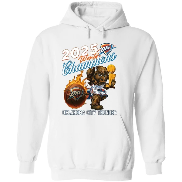 Oklahoma City Thunder 2025 World Champions Hoodie - Image 8